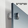 שלישיית תמונות נוצות באור זהב בהדפסה על זכוכית