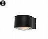 מנורת קיר מוגן מים כפול אפ דאון LED CCT בודד בשחור ולבן דגם ארמון