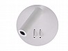 מנורת קיר עגול LED 9W דקורטיבית שחור/לבן 3000K