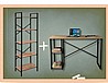 הסט המושלם שולחן כתיבה ועבודה + כוננית ספריה דגם גולן+פופ