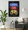 תמונת גיימר על קנבס או על זכוכית דגם GAMING