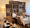 ספריה ענקית צבע אלון לבית ולמשרד דגם בוקק.