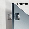 תמונת זכוכית מחולקת סגנון אבסטרקט גוונים שחור לבן וזהב