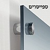 זוג ברבורים בהדפס על זכוכית