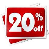 20% הנחה